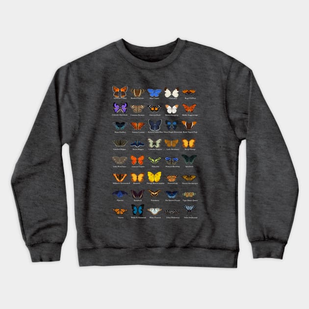 Butterflies Crewneck Sweatshirt by hereticwear